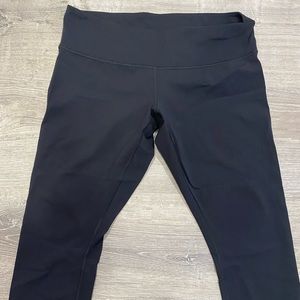 🍋  Lululemon Wunder Under Crop Low-Rise Black